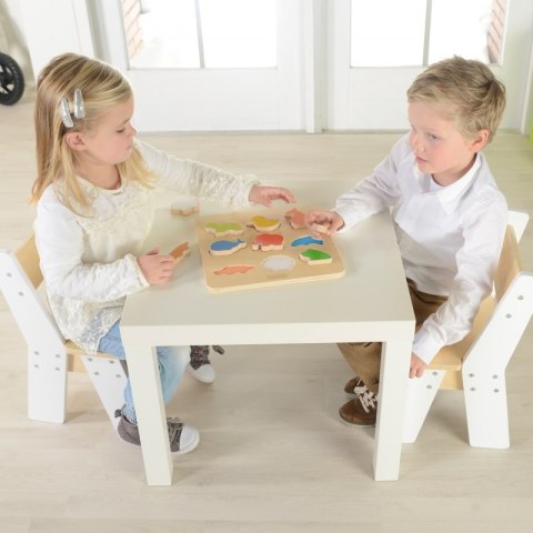 MASTERKIDZ Drewniany Sorter Kształtów Kolorowe Zwierzątka Montessori MASTERKIDZ Drewniany Sorter Kształtów Kolorowe Zwierzątka Montessori