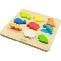 MASTERKIDZ Drewniany Sorter Kształtów Kolorowe Zwierzątka Montessori MASTERKIDZ Drewniany Sorter Kształtów Kolorowe Zwierzątka Montessori