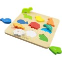 MASTERKIDZ Drewniany Sorter Kształtów Kolorowe Zwierzątka Montessori MASTERKIDZ Drewniany Sorter Kształtów Kolorowe Zwierzątka Montessori