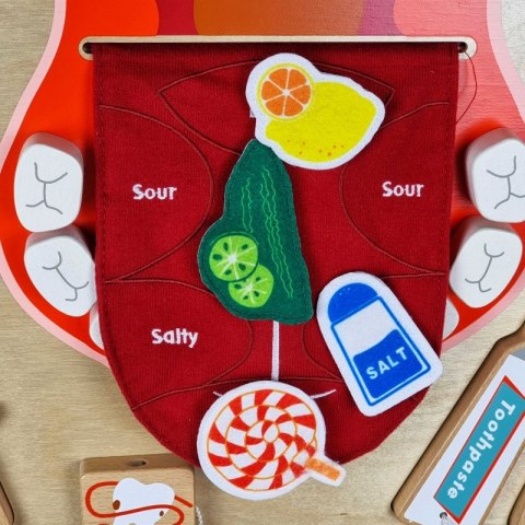 MASTERKIDZ Higiena Jamy Ustnej Ścienna Tablica Sensoryczna Flex Montessori MASTERKIDZ Higiena Jamy Ustnej Ścienna Tablica Sensoryczna Flex Montessori