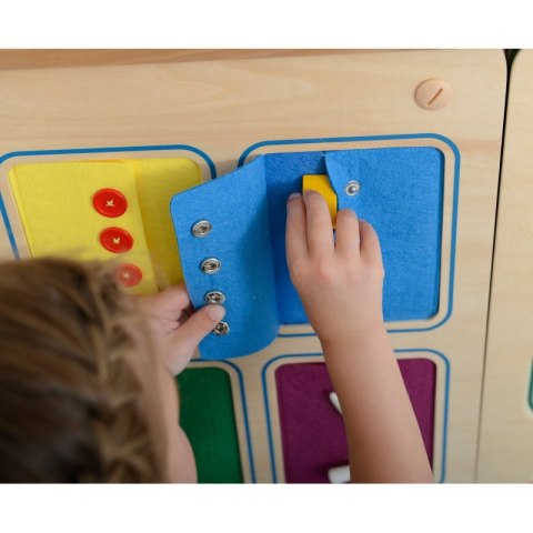 MASTERKIDZ Tablica Ścienna Otwieranie I Zamykanie Zamków Suwaki Guziki Montessori MASTERKIDZ Tablica Ścienna Otwieranie I Zamykanie Zamków Suwaki Guziki Montessori
