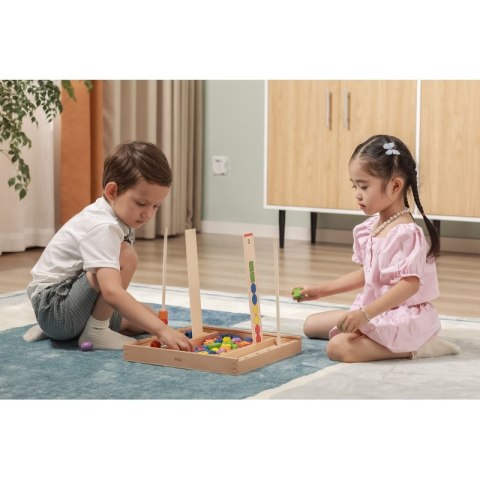 VIGA Drewniana Gra edukacyjna Logiczne koraliki 104 elementy Montessori VIGA Drewniana Gra edukacyjna Logiczne koraliki 104 elementy Montessori