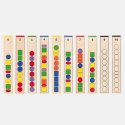 VIGA Drewniana Gra edukacyjna Logiczne koraliki 104 elementy Montessori VIGA Drewniana Gra edukacyjna Logiczne koraliki 104 elementy Montessori