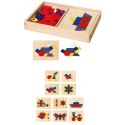 VIGA Drewniana Mozaika Geometryczna Klocki Dienesa Układanka Logiczna Montessori148 el VIGA Drewniana Mozaika Geometryczna Klocki Dienesa Układanka Logiczna Montessori148 el