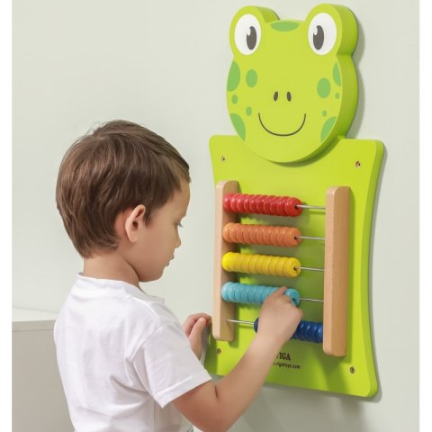 VIGA Drewniana Tablica Manipulacyjna Liczydło Żabka Certyfikat FSC Montessori VIGA Drewniana Tablica Manipulacyjna Liczydło Żabka Certyfikat FSC Montessori