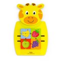 VIGA Drewniana Tablica Manipulacyjna Żyrafka Certyfikat FSC Montessori VIGA Drewniana Tablica Manipulacyjna Żyrafka Certyfikat FSC Montessori
