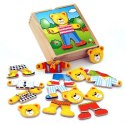 VIGA Drewniane Puzzle Układanka Edukacyjna Ubierz Misia Chłopca VIGA Drewniane Puzzle Układanka Edukacyjna Ubierz Misia Chłopca