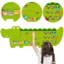 VIGA Tablica Edukacyjna Manipulacyjna Sensoryczna Drewniana Krokodyl Certyfikat FSC Montessori VIGA Tablica Edukacyjna Manipulacyjna Sensoryczna Drewniana Krokodyl Certyfikat FSC Montessori