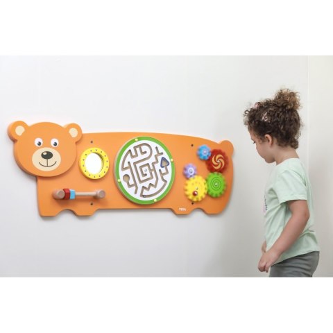 VIGA Tablica Sensoryczna Manipulacyjna Miś Certyfikat FSC Montessori VIGA Tablica Sensoryczna Manipulacyjna Miś Certyfikat FSC Montessori