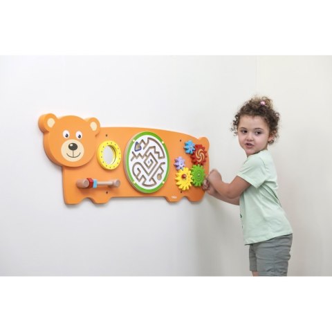 VIGA Tablica Sensoryczna Manipulacyjna Miś Certyfikat FSC Montessori VIGA Tablica Sensoryczna Manipulacyjna Miś Certyfikat FSC Montessori