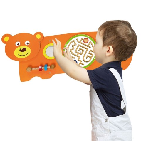 VIGA Tablica Sensoryczna Manipulacyjna Miś Certyfikat FSC Montessori VIGA Tablica Sensoryczna Manipulacyjna Miś Certyfikat FSC Montessori