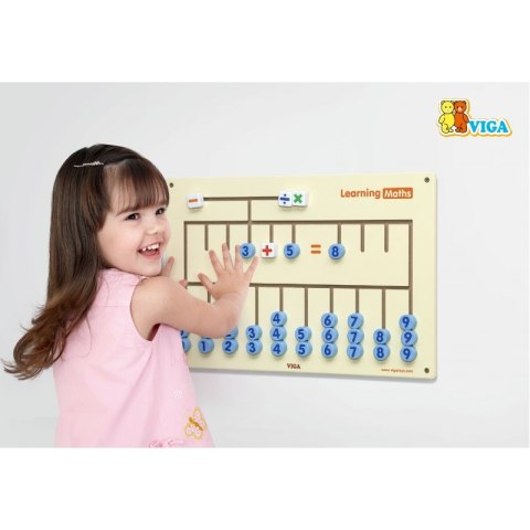 VIGA Tablica Sensoryczna do nauki liczenia Certyfikat FSC Montessori VIGA Tablica Sensoryczna do nauki liczenia Certyfikat FSC Montessori