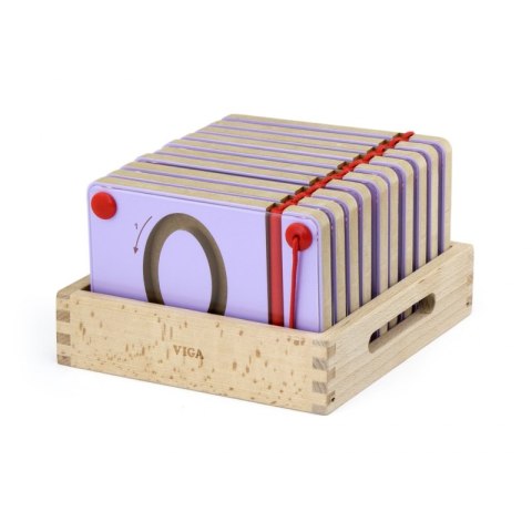 VIGA Tabliczki Magnetyczne Nauka Pisania Cyferki Certyfikat FSC Montessori VIGA Tabliczki Magnetyczne Nauka Pisania Cyferki Certyfikat FSC Montessori
