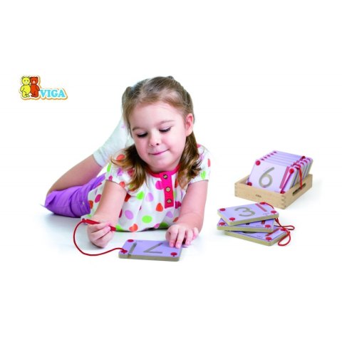 VIGA Tabliczki Magnetyczne Nauka Pisania Cyferki Certyfikat FSC Montessori VIGA Tabliczki Magnetyczne Nauka Pisania Cyferki Certyfikat FSC Montessori