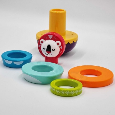 WOOPIE BABY Zabawka Sensoryczna Układanka Piramidka dla Niemowląt 6 el. WOOPIE BABY Zabawka Sensoryczna Układanka Piramidka dla Niemowląt 6 el.