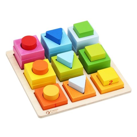CLASSIC WORLD Układanka Nauka Kształtów i Liczenia 5w1 Domino Sorter MONTESSORI 28 el. CLASSIC WORLD Układanka Nauka Kształtów i Liczenia 5w1 Domino Sorter MONTESSORI 28 el.