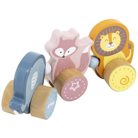 Drewniana zabawka zwierzątka do ciągnięcia Viga Toys Montessori Drewniana zabawka zwierzątka do ciągnięcia Viga Toys Montessori