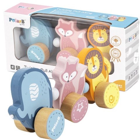 Drewniana zabawka zwierzątka do ciągnięcia Viga Toys Montessori Drewniana zabawka zwierzątka do ciągnięcia Viga Toys Montessori