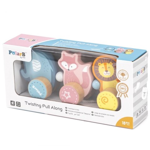 Drewniana zabawka zwierzątka do ciągnięcia Viga Toys Montessori Drewniana zabawka zwierzątka do ciągnięcia Viga Toys Montessori