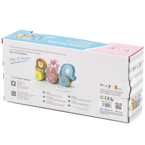 Drewniana zabawka zwierzątka do ciągnięcia Viga Toys Montessori Drewniana zabawka zwierzątka do ciągnięcia Viga Toys Montessori