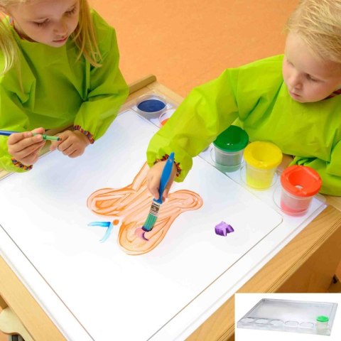 MASTERKIDZ Kwadratowa Taca do Malowania Montessori MASTERKIDZ Kwadratowa Taca do Malowania Montessori