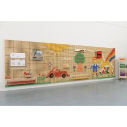 MASTERKIDZ Panel Ścienny Tablica Naukowa Kreatywna STEM + Panel Monatażowy 120x80cm