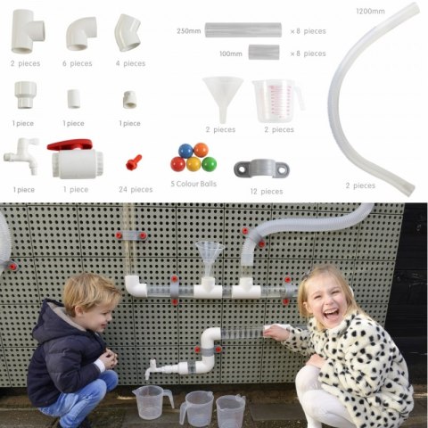 MASTERKIDZ System Rur Do Tablicy STEM 80 elementów MASTERKIDZ System Rur Do Tablicy STEM 80 elementów