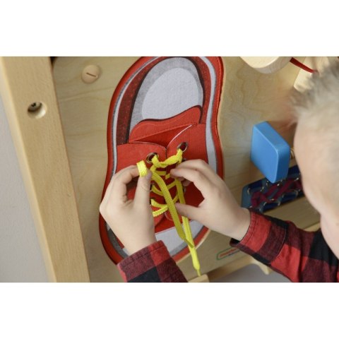 MASTERKIDZ Tablica Edukacyjna - Zręczność Manualna Sznurowanie Montessori MASTERKIDZ Tablica Edukacyjna - Zręczność Manualna Sznurowanie Montessori