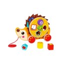 TOOKY TOY Duży Drewniany Sorter Jeż Do Ciągnięcia 2w1 TOOKY TOY Duży Drewniany Sorter Jeż Do Ciągnięcia 2w1