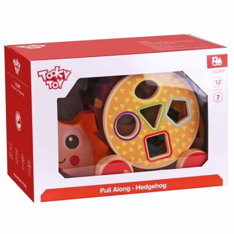 TOOKY TOY Duży Drewniany Sorter Jeż Do Ciągnięcia 2w1 TOOKY TOY Duży Drewniany Sorter Jeż Do Ciągnięcia 2w1