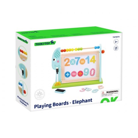 TOOKY TOY Edukacyjna Tablica Na Biurko + 18 magnetycznych elementów TOOKY TOY Edukacyjna Tablica Na Biurko + 18 magnetycznych elementów