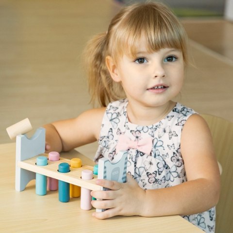VIGA PolarB Drewniana Ławeczka Przebijanka Wbijanka z Młotkiem - Montessori VIGA PolarB Drewniana Ławeczka Przebijanka Wbijanka z Młotkiem - Montessori