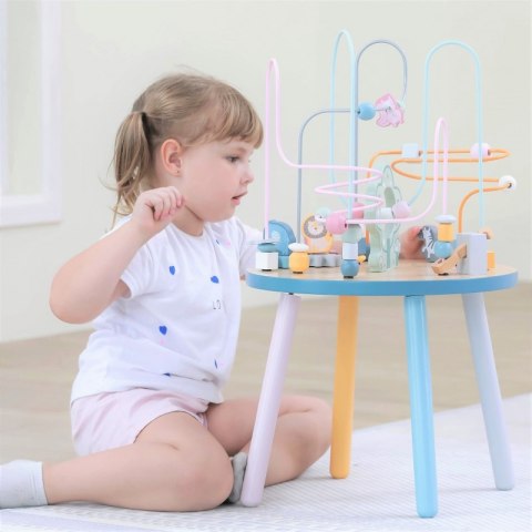 VIGA PolarB Drewniany Stolik Edukacyjny Manipulacyjny Przeplatanka Montessori VIGA PolarB Drewniany Stolik Edukacyjny Manipulacyjny Przeplatanka Montessori
