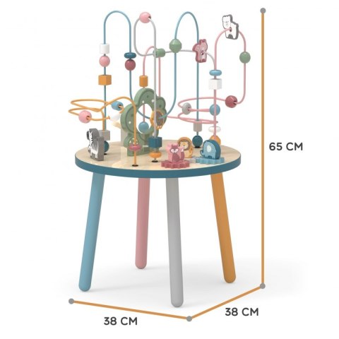 VIGA PolarB Drewniany Stolik Edukacyjny Manipulacyjny Przeplatanka Montessori VIGA PolarB Drewniany Stolik Edukacyjny Manipulacyjny Przeplatanka Montessori
