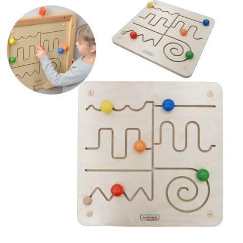 MASTERKIDZ Tablica Edukacyjna Labirynt Montessori MASTERKIDZ Tablica Edukacyjna Labirynt Montessori