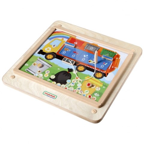 MASTERKIDZ Tablica Edukacyjna Segregacja Odpadów Montessori MASTERKIDZ Tablica Edukacyjna Segregacja Odpadów Montessori