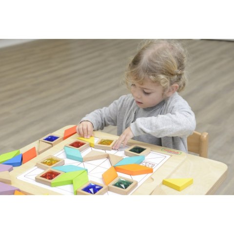 MASTERKIDZ Układanka Mozaika Nauka Kolorów i Kształtów Tangram Montessori MASTERKIDZ Układanka Mozaika Nauka Kolorów i Kształtów Tangram Montessori
