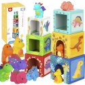 TOOKY TOY Drewniane Klocki Układanka Edukacyjna + 6 Figurek do zabawy 12 el. TOOKY TOY Drewniane Klocki Układanka Edukacyjna + 6 Figurek do zabawy 12 el.