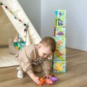 TOOKY TOY Drewniane Klocki Układanka Edukacyjna + 6 Figurek do zabawy 12 el. TOOKY TOY Drewniane Klocki Układanka Edukacyjna + 6 Figurek do zabawy 12 el.