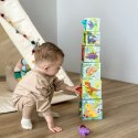 TOOKY TOY Drewniane Klocki Układanka Edukacyjna + 6 Figurek do zabawy 12 el. TOOKY TOY Drewniane Klocki Układanka Edukacyjna + 6 Figurek do zabawy 12 el.