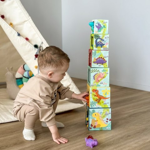 TOOKY TOY Drewniane Klocki Układanka Edukacyjna + 6 Figurek do zabawy 12 el. TOOKY TOY Drewniane Klocki Układanka Edukacyjna + 6 Figurek do zabawy 12 el.