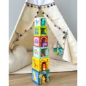 TOOKY TOY Drewniane Klocki Układanka Edukacyjna + 6 Figurek do zabawy 12 el. TOOKY TOY Drewniane Klocki Układanka Edukacyjna + 6 Figurek do zabawy 12 el.