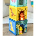 TOOKY TOY Drewniane Klocki Układanka Edukacyjna + 6 Figurek do zabawy 12 el. TOOKY TOY Drewniane Klocki Układanka Edukacyjna + 6 Figurek do zabawy 12 el.