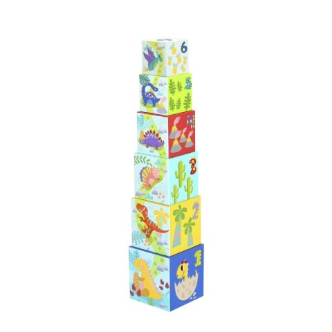 TOOKY TOY Drewniane Klocki Układanka Edukacyjna + 6 Figurek do zabawy 12 el. TOOKY TOY Drewniane Klocki Układanka Edukacyjna + 6 Figurek do zabawy 12 el.
