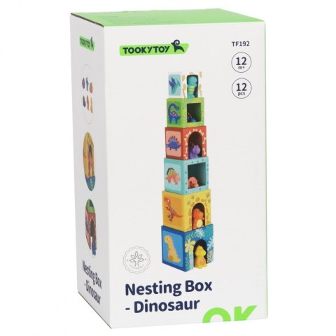 TOOKY TOY Drewniane Klocki Układanka Edukacyjna + 6 Figurek do zabawy 12 el. TOOKY TOY Drewniane Klocki Układanka Edukacyjna + 6 Figurek do zabawy 12 el.