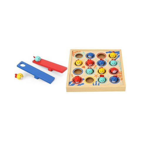 TOOKY TOY Gra dla Dzieci Drewniany Stół Latające Rybki 19 el. TOOKY TOY Gra dla Dzieci Drewniany Stół Latające Rybki 19 el.