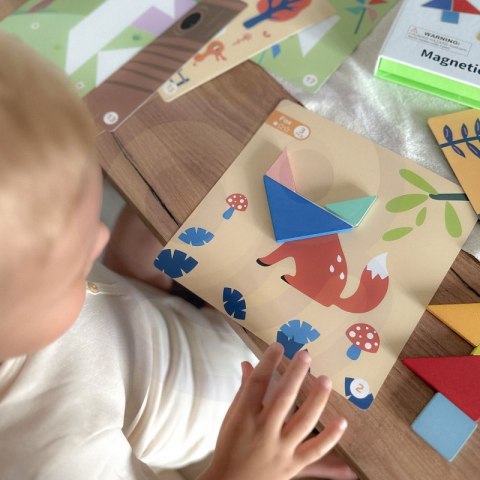 TOOKY TOY Puzzle Tangram Układanka dla Dzieci Nauka Kształtów Figury Kształty 18el. TOOKY TOY Puzzle Tangram Układanka dla Dzieci Nauka Kształtów Figury Kształty 18el.