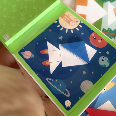 TOOKY TOY Puzzle Tangram Układanka dla Dzieci Nauka Kształtów Figury Kształty 18el. TOOKY TOY Puzzle Tangram Układanka dla Dzieci Nauka Kształtów Figury Kształty 18el.