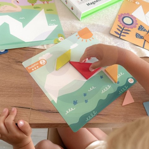 TOOKY TOY Puzzle Tangram Układanka dla Dzieci Nauka Kształtów Figury Kształty 18el. TOOKY TOY Puzzle Tangram Układanka dla Dzieci Nauka Kształtów Figury Kształty 18el.