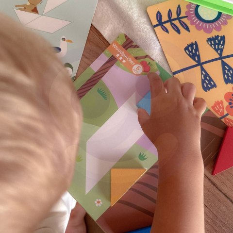 TOOKY TOY Puzzle Tangram Układanka dla Dzieci Nauka Kształtów Figury Kształty 18el. TOOKY TOY Puzzle Tangram Układanka dla Dzieci Nauka Kształtów Figury Kształty 18el.